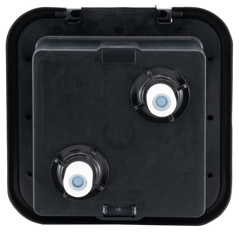 RecPro RV Exterior Shower Box with Hot & Cold Faucet