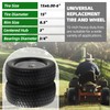AR-PRO (2-Pack) 15x6.00-6 Flat Free Tire and Wheel, Solid Lawn