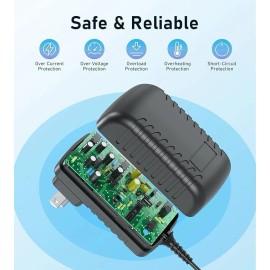 HJHLSTJK AC/DC Adapter For Hyper Tough 99315 12V Max Cordless Variable Speed Rotary Tool