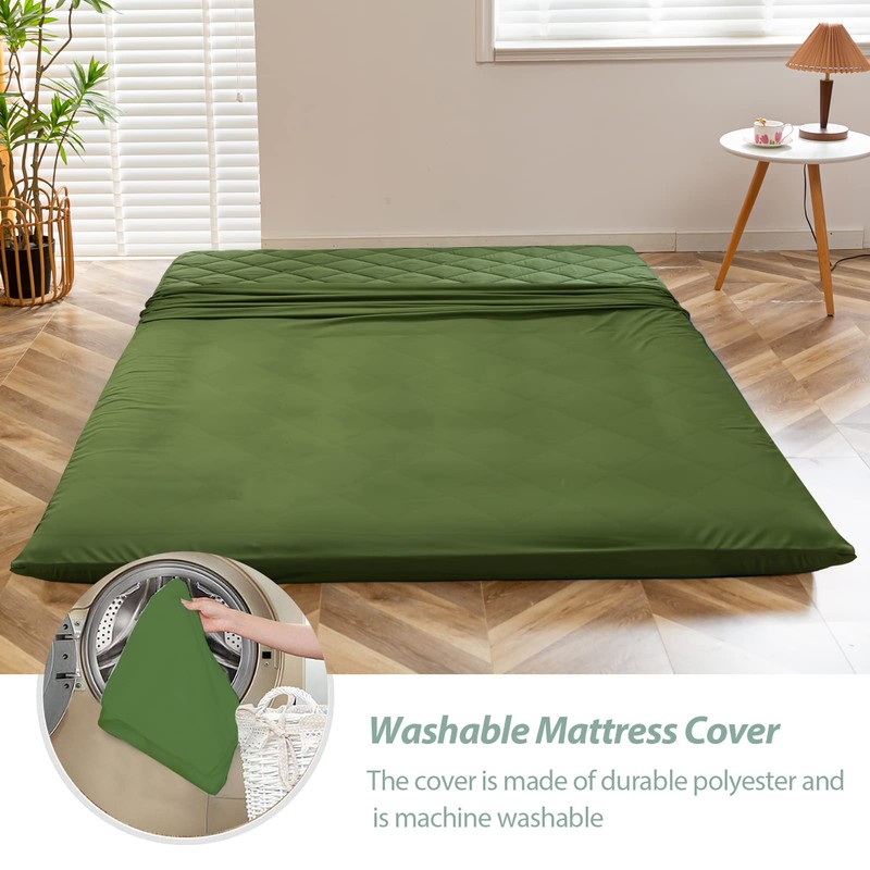 MAXYOYO Japanese Floor Futon Mattress, Extra Thick Mattress Topper Twin