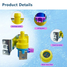 WD15X26078 Dishwasher Water Inlet Valve For GE Dishwashers Replaces 4959029 AP6986683 PS16217027 EAP16217027