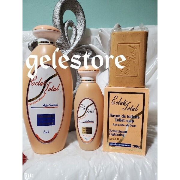 SCD Eclat total light and moisturizing body lotion,serum + soap