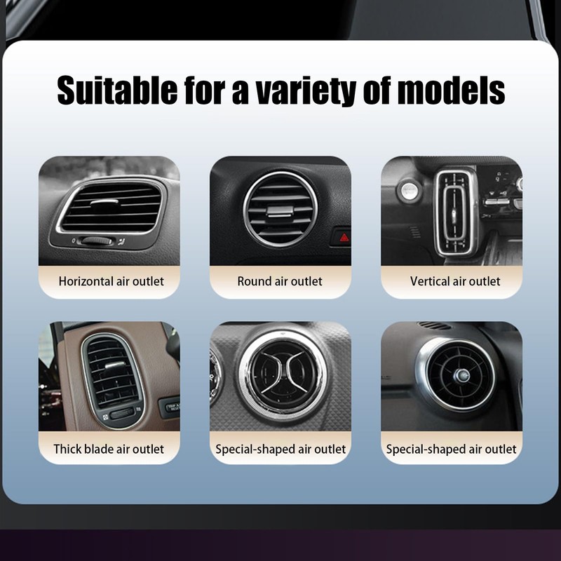 Car Scents Air Freshener, Car Vent Clip Aromatherapy With LED