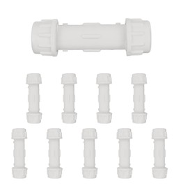 (Pack of 10) EFIELD 1/2-Inch PVC Compression Coupling, Schedule 40, Quick Connecting Piping and Repairs of PVC Pipe