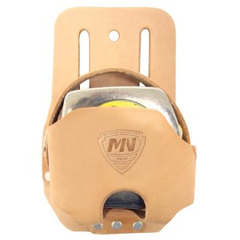 McGuire Nicholas 466V Tape Measure Holder in Tan Saddle Leather