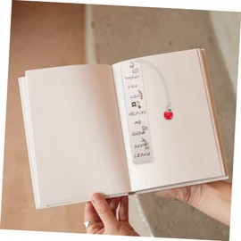 COHEALI 2 Sets Cute Bookmarks for Books Delicate Stainless Steel Bookmark Lightweight Thin for Office School