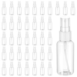 50pcs 2oz Mini Spray Bottles Fine Mist,Mini Clear Small Spray Bottle,Empty Travel Spritz Bottle with Pump Transparent Caps,Reusable Liquid Containers for Essential Oils Perfumes Travel Cosmetics