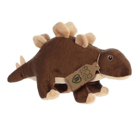 Aurora® Eco-Friendly Eco Nation™ Stegosaurus Stuffed Animal - Environmental Consciousness - Recycled Materials - Brown 12 Inches