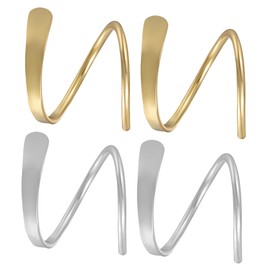 SAFIGLE Stylish Twist Earrings for Women Lightweight Ear Wrap Earrings Climber Hoop Earrings for Daily Wear