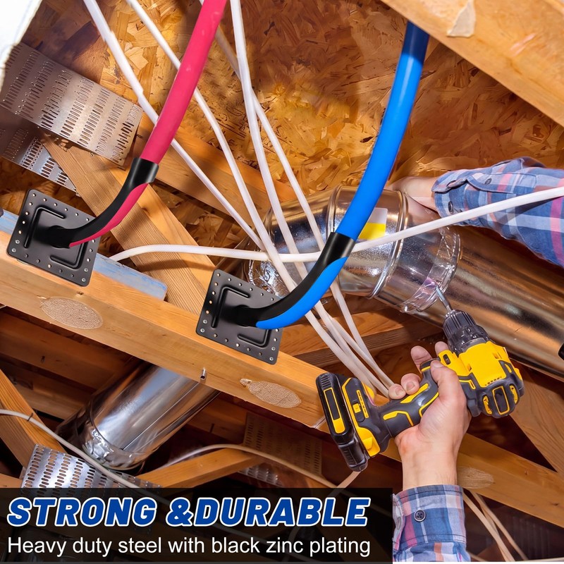 Pushglossy 30 Pack 1/2 Inch PEX Bend Supports with Mounting