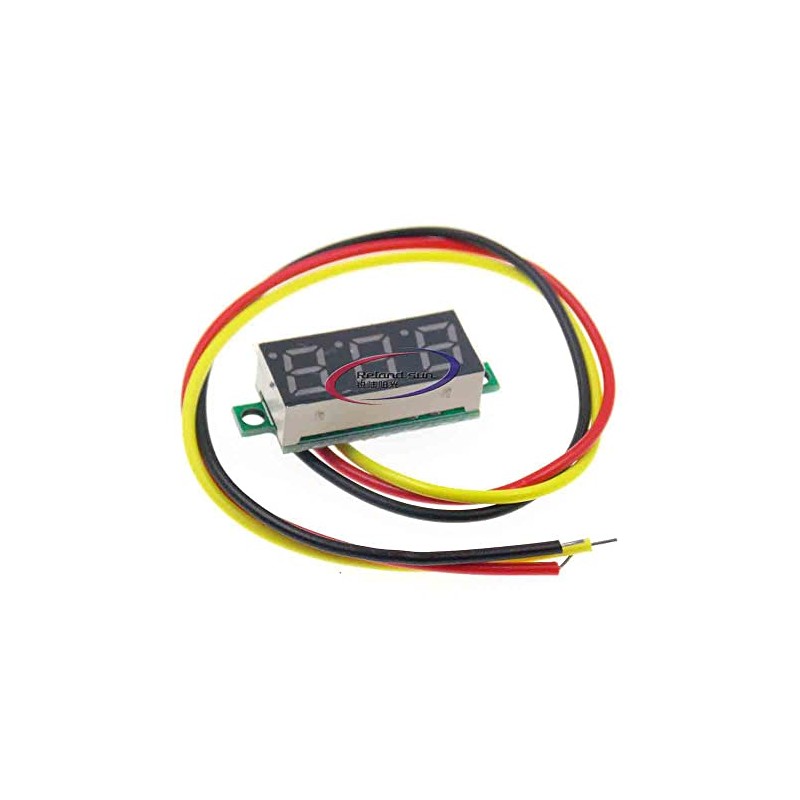 5pcs 0.28 inch Digital DC Voltage Meter with Display Adjustable
