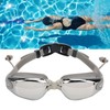 Waterproof Anti Fog Swimming Goggles Electroplating AntiUV Glasses with Earplug