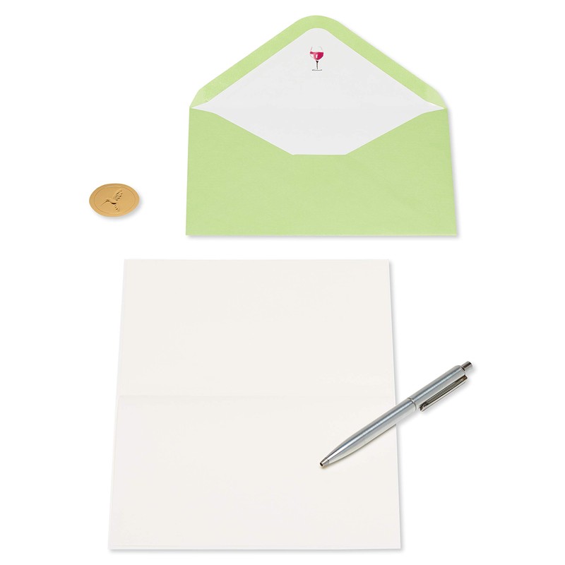 Papyrus Blank Card (Wine Bottles)