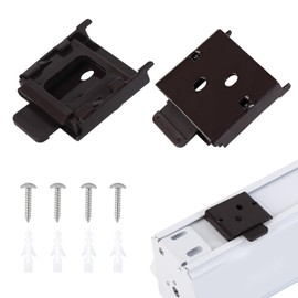 Metal Mounting Brackets Roller Blind Buckles Universal Replacement for Roller Shade (Brown)
