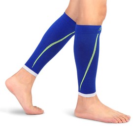 Calf Compression Stockings Without Foot, Calf Bandage Compression Varicose Veins Stockings Compression Sleeves Thrombosis Stockings with Gradient Compression 20-25 mmHg for Running and Sports Recovery