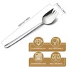 Kucensi Sporks, 4-Pack Salad Forks 18/10 Stainless Steel Metal Spork,