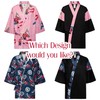Alijulice Japanese Sushi Restaurant Chef Coat Uniforms, 3/4 Sleeve Kimono