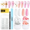 AIMEILI Solid Builder Gel for Gel Nails Set, 4 Colours,