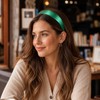 Green Satin Headbands 1 Inch Wide Silk Non Slip Headband
