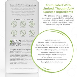 Heritage Park Luxury Laundry Detergent | Dermatologist Tested Plant based Natural & Enzyme Laundry Detergent | Sensitive Skin Friendly - Fragrance Free (32 fl oz)