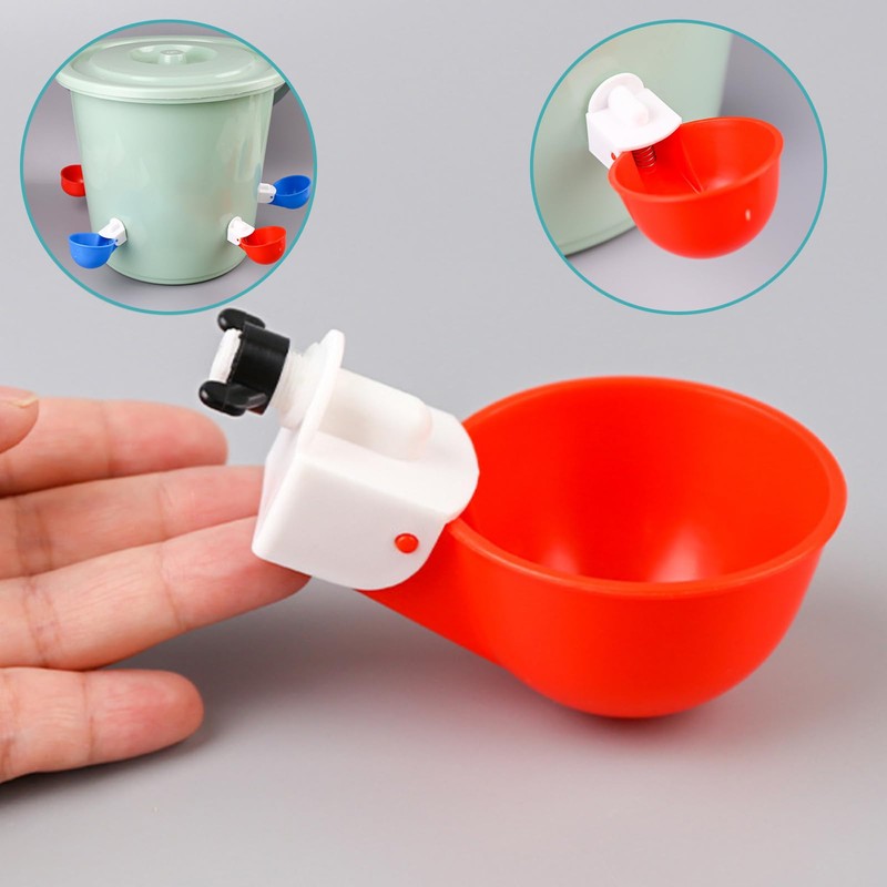 FISH DRAGATE 5 pcs automatic chicken water dispenser,pipette,with 1 hole