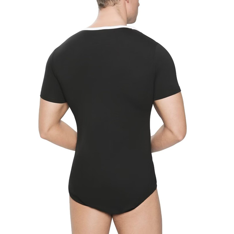 Landofgenie Men's Onesie Short Sleeve One-Piece Pyjamas for Men Leotard