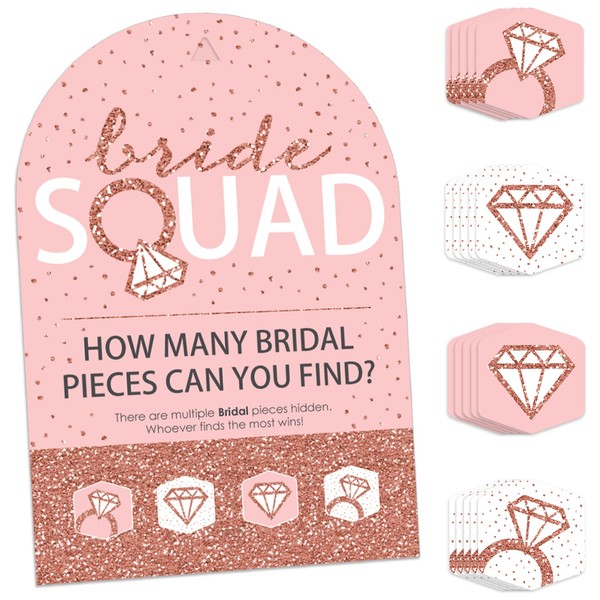 Big Dot of Happiness Bride Squad - Rose Gold Bridal