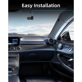 NHOPEEW 720P Dash Cam Front - 720P Mini Dash Camera for Cars - Driving Recorder Built-in 150 Degree Night Vision Lens Support 24H Parking Monitor Loop Recording + 64G SD Card