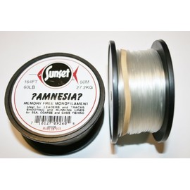 Sunset Amnesia Memory Free Monofilament - 60lb - Clear - 50m