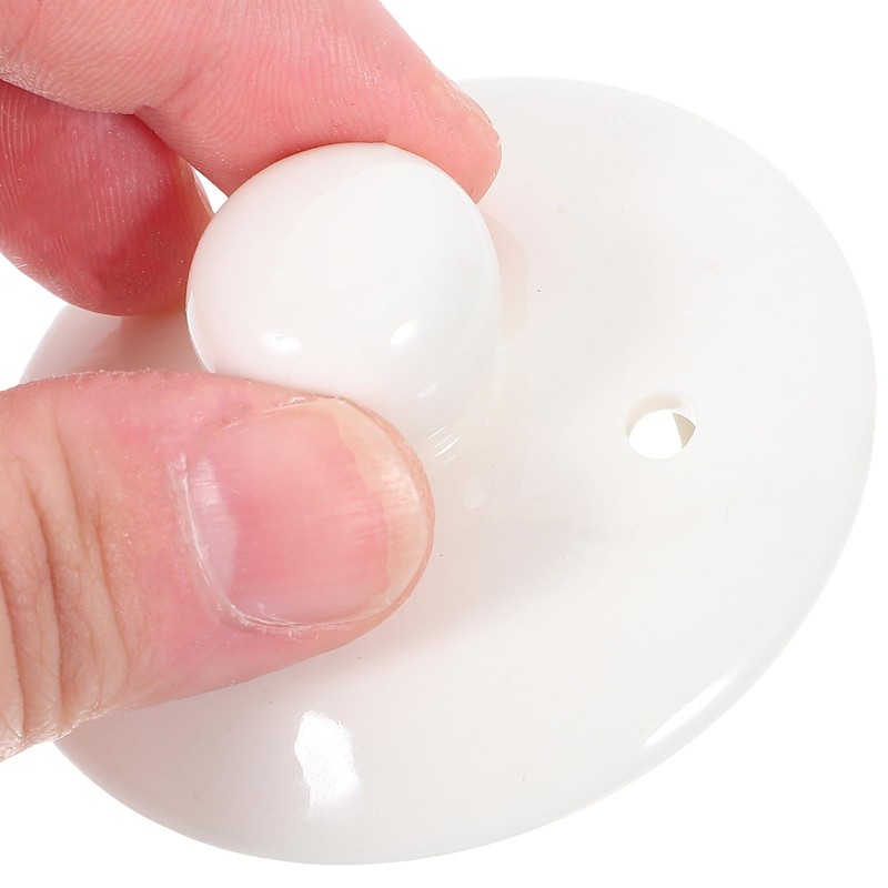PRETYZOOM tea cup cover replacement teapot lid elegant white lid