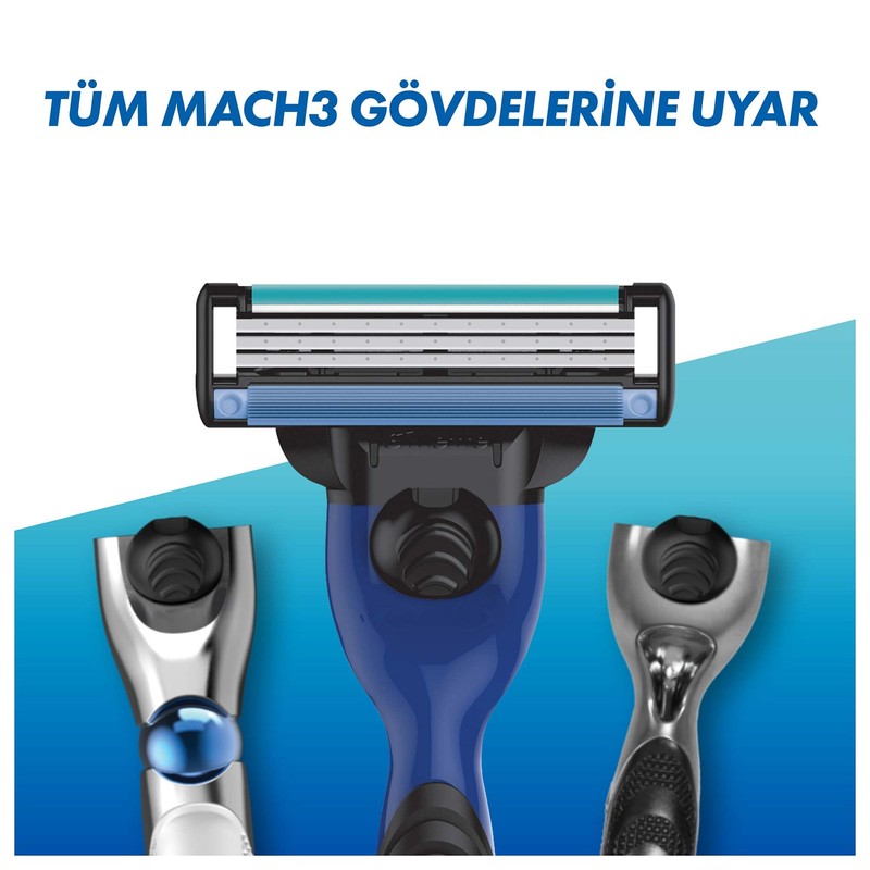 Gillette Mach3 Start Yedek Erkek Tıraş Bıçağı 4'lü
