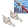 2PCS 1/2in Oarlock Socket 316 Stainless Steel Polished Finish Side