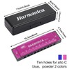 UPINS Harmonica, 4PCS Key of C 10 Hole 10 Tones