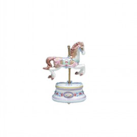 Cosmos SA49120 Fine Porcelain Carousel Horse Musical Figurine, 8-1/2-Inch
