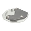 Motorcycle Side Stand Extension Plate Aluminum Alloy Gray Rustproof Replacement