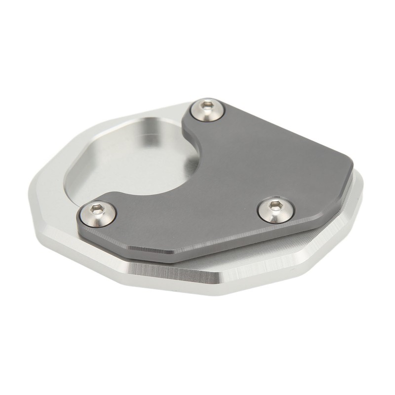 Motorcycle Side Stand Extension Plate Aluminum Alloy Gray Rustproof Replacement