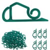 100 Pcs of Christmas Light Gutter Eaves Clip, Plastic Christmas