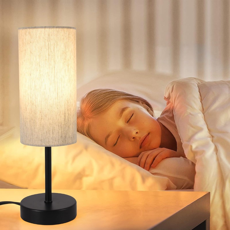 RISLG Small Table Lamp, Bedside Table Lamp for Bedroom, Lamp