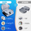 X Large Memory Foam Seat Cushion Lumbar Support Pillow for