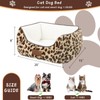 Zerbuger Rectangle Cat Dog Bed for Large Medium Small Pets