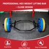 Fitvids Olympic 2-Inch Hex Weight Lifting Trap Bar with Long