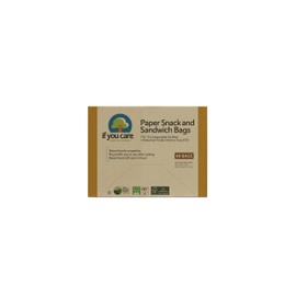 IF YOU CARE 100% Unbleached Paper Sandwich AND Snack Bags, 48 Count (Pack of 6)