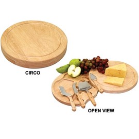 Toscana - A Picnic Time Brand Circo Cutting Board & Tools Set Cheese Boards, One Size, Rubberwood