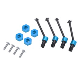 Metal Driveshaft Assembly Hex Wheel Hubs Combiner CVD for Traxxas LaTrax Teton 1/18 RC CarBlue