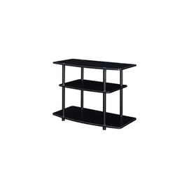 Maykoosh Gothic Glamour 3 Tier TV Stand, 31.5" x 15.75" x 22.25" Open Concept Design for TVs up to 32", Easy Assembly with No Tools Required