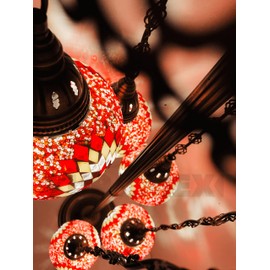 TURAMEX Turkish Mosaic Floor Lamps - Handmade Glass Lamps That Reflect The Craftsmanship and Diversity of Orient Culture (GND-LB-3-29)