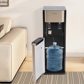 5.28 Gallon (20L) Bottom Loading Water Dispenser - Hot & Cold Water Cooler with 3 Temperature Settings - Ideal for Home, Office, Kitchen & Gym (Gold)