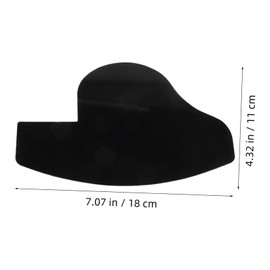 Baluue 1 Pair Hair Styling Card Hairline Template Stencil Beard Shaping Template Beard Line up Guide Template Hairline Guide Template Hairline Guide Shaping Tool Beard Tool Black Plastic