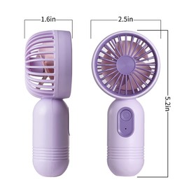 Mini Portable Fan 3 Pack, Cute Handheld Battery Operated Lightweight Small Personal Fan with 3 Speeds and USB Rechargeable Eyelash Fans for Stylish Girl Kids Women Men Office Outdoor Travel Camping