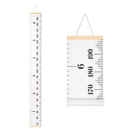 Wall Hanging Baby Growth Chart, 79" x 7.9"Height Chart Hanging Ruler Wall Decor from Baby to Adult, Toddler Growth Height Measurement for Wall